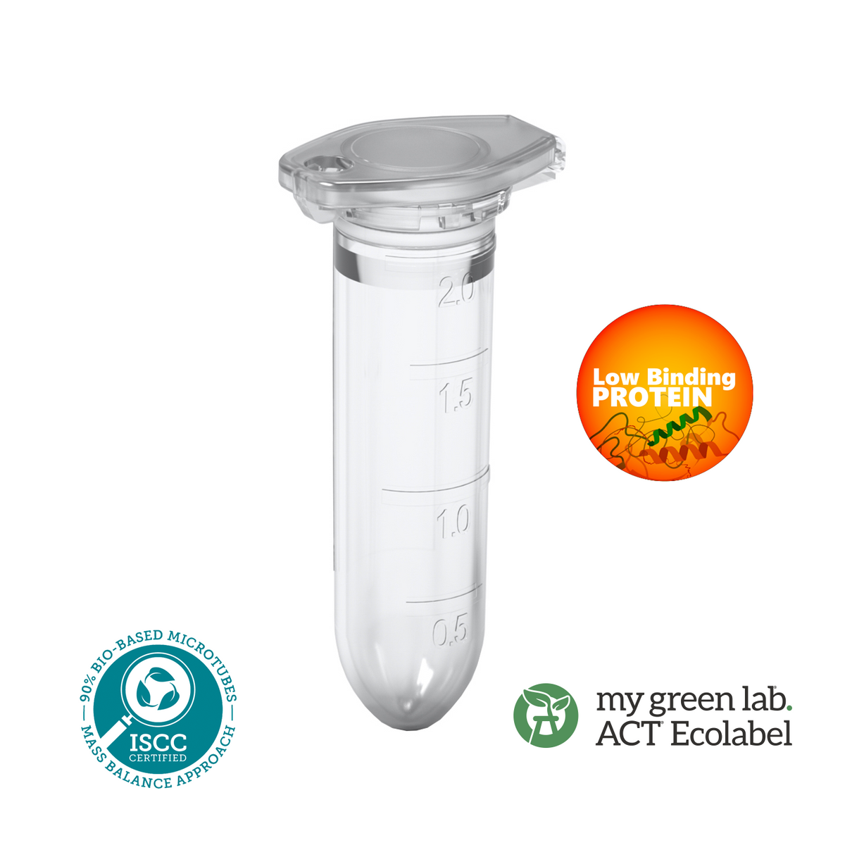 BIOBased CLEARLock® Low Binding Microtubes CLEARLine® (CL05DLBSC)