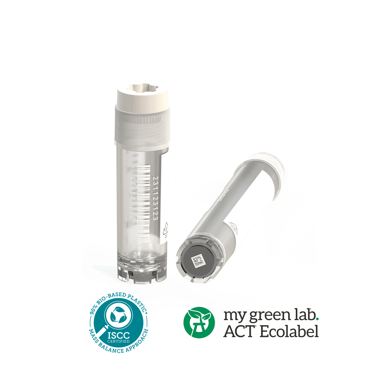 BIOBased CryoGen® 2D Barcoded Cryotubes CLEARLine® (CL2BE2DSC)