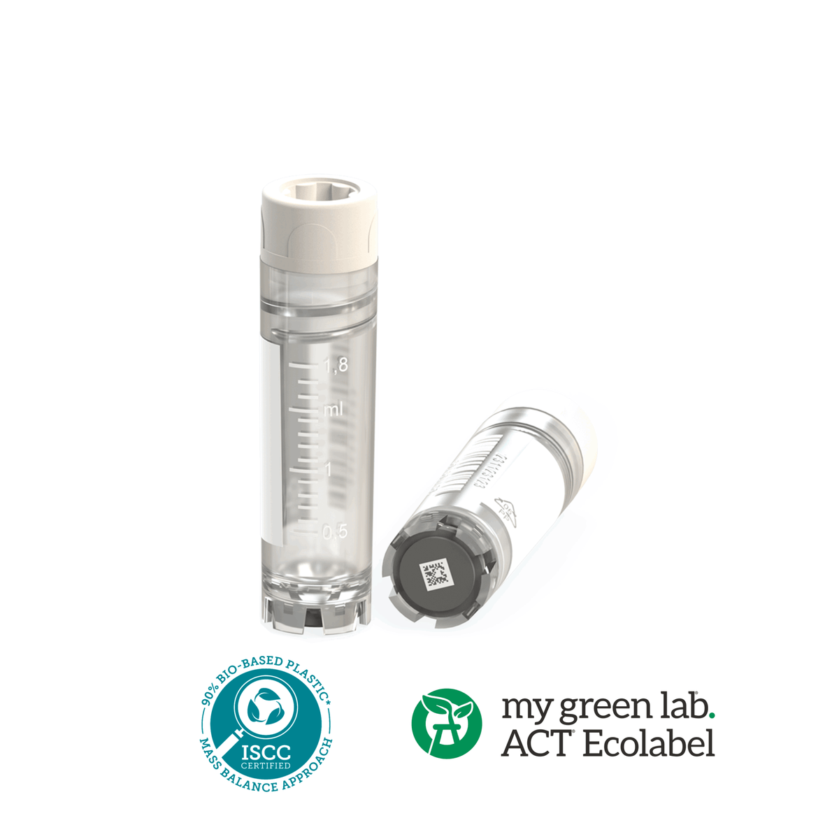 BIOBased CryoGen® 2D Barcoded Cryotubes CLEARLine® (CL2BE2DSC)