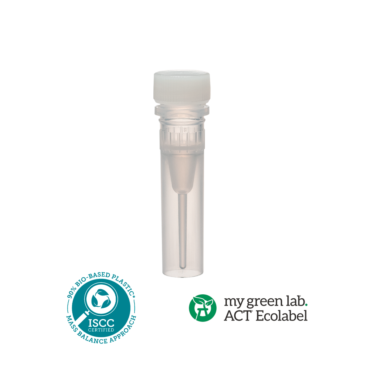 BIOBased Microtubes, Screw Cap with O-ring, Sterile, CLEARLine® (CL604SC)