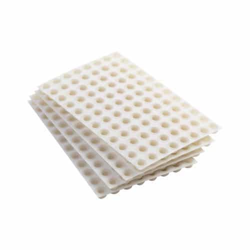Pierceable TPE Capmats for capping 96 tubes with Internal Thread (Large pack) - Sample Storage Caps - Micronic