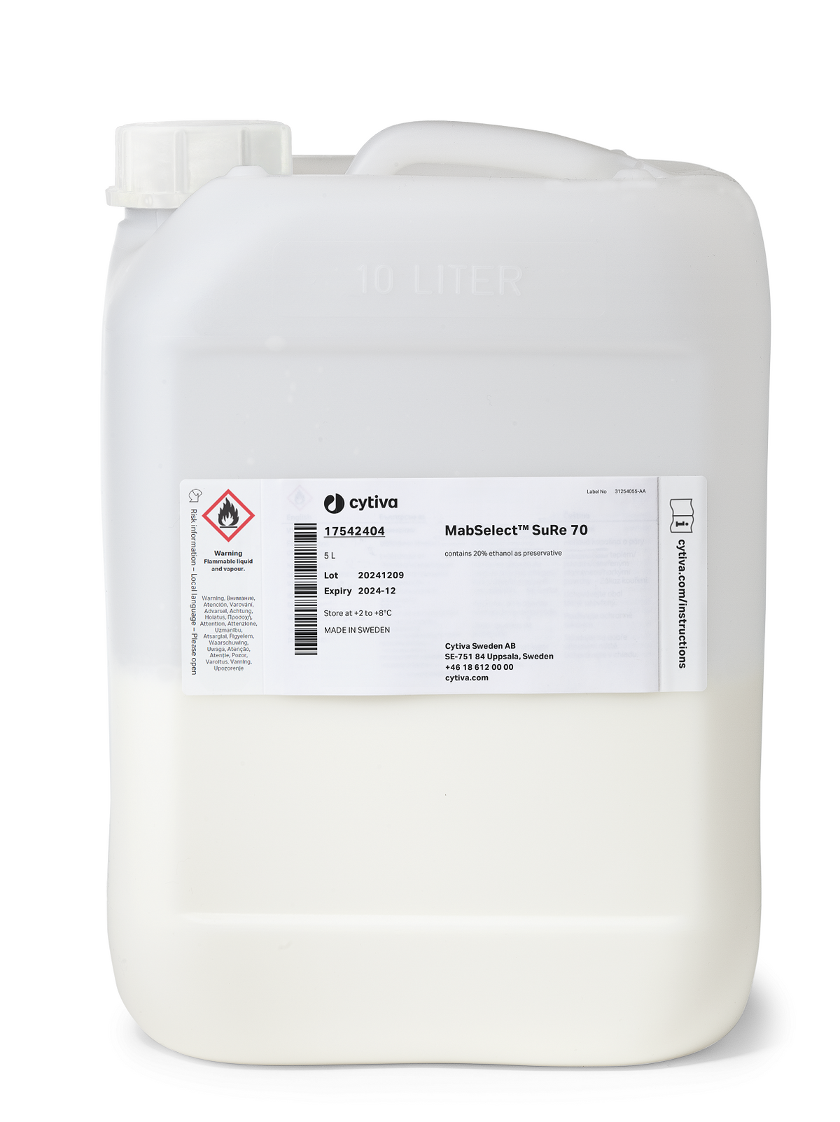 MabSelect™ SuRe 70 protein A resin 17542403 - Chromatography products - Cytiva