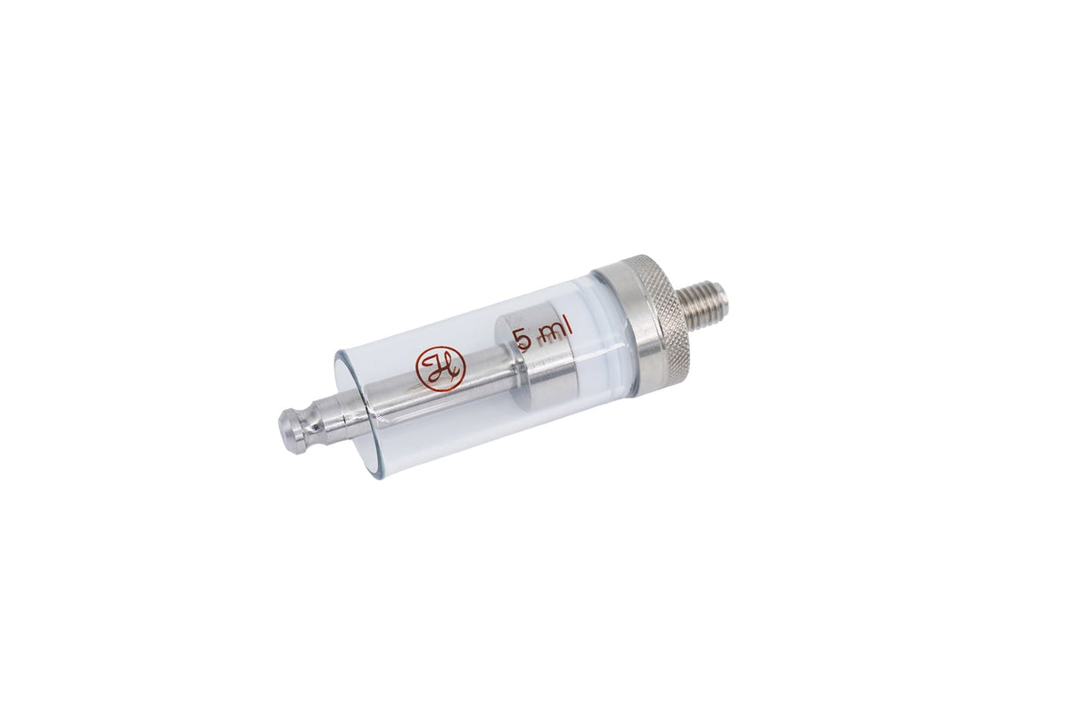 5 mL, Gastight Instrument Syringe, ChemSeal (C, 1/4"-28) 208645 - Lab Syringes - Hamilton Company