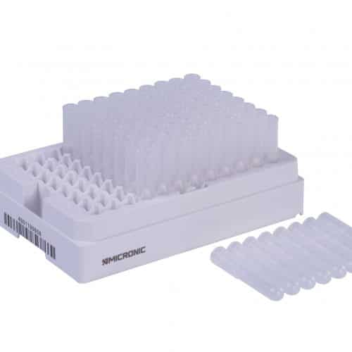 1.40ml Non coded Push Cap tubestrip - Sample Storage Tubes - Micronic