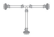 ReadyCircuit™ single-use jumper T manifolds 12410182 - Fluid management - Cytiva