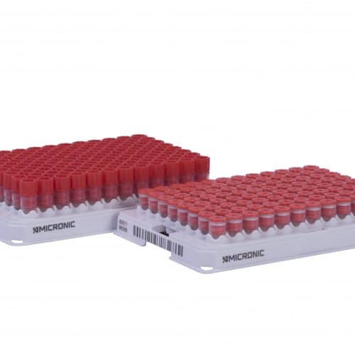 Screw Caps Low Profile for internally threaded tubes in 96-well format - Sample Storage Caps - Micronic