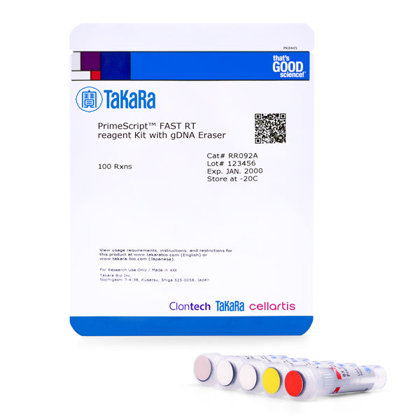 PrimeScript™ FAST RT Reagent Kit with gDNA Eraser RR092A - Real-time PCR - Takara Bio