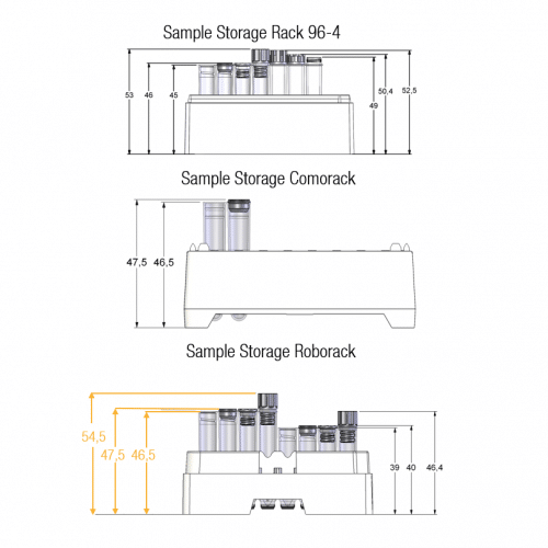 1.40ml Push Cap Tubes V-bottom - Sample Storage Tubes - Micronic