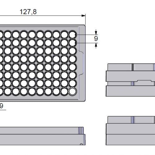 Screw Caps for internally threaded tubes in disposable cap carrier - Sample Storage Caps - Micronic