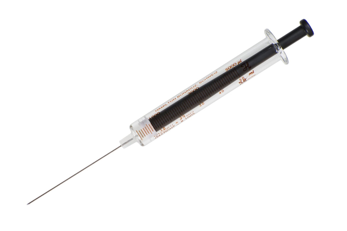 5 mL, Gastight, Headspace CTC PAL Autosampler Syringe, Cemented (N) 203182 - Lab Syringes - Hamilton Company