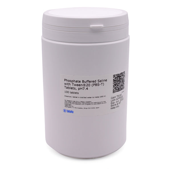 Phosphate Buffered Saline with Tween® 20 (PBS-T) Tablets T9183 - Protein research - Takara Bio