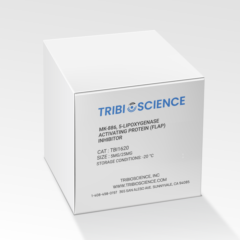 MK-886, 5-Lipoxygenase activating protein (FLAP) inhibitor TBI1040 - Biochemical Inhibitors - TriBioScience