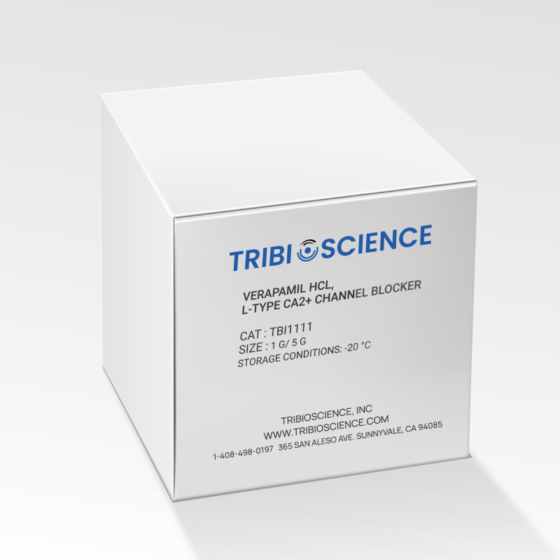 Verapamil HCl, L-type Ca2+ channel blocker TBI1111 - Biochemical Inhibitors - TriBioScience