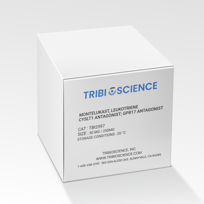 Montelukast, Leukotriene CysLT1 antagonist; GPR17 antagonist TBI2597 - Biochemical Inhibitors - TriBioScience