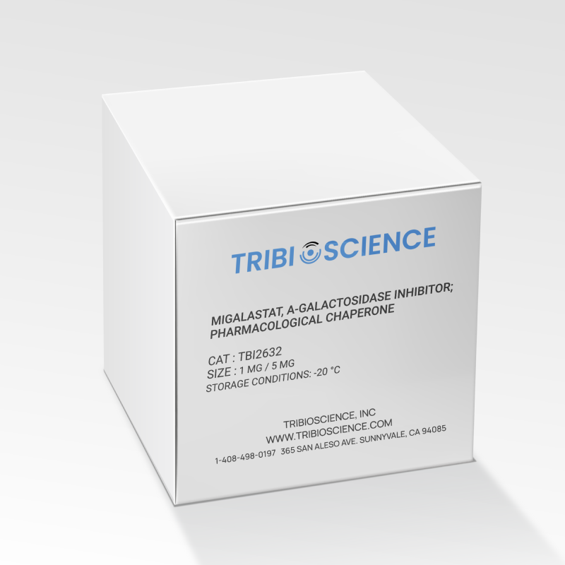 Migalastat, α-galactosidase inhibitor; pharmacological chaperone TBI2632 - Biochemical Inhibitors - TriBioScience