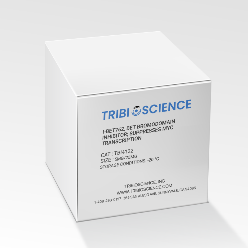 I-BET762, BET Bromodomain inhibitor; Suppresses Myc transcription TBI4122 - Biochemical Inhibitors - TriBioScience