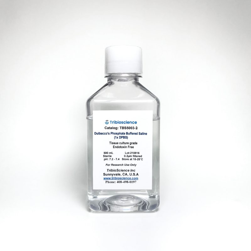 Dulbecco’s Phosphate Buffered Saline, Calcium and Magnesium (DPBS, Ca++ and Mg++, Sterile TBS5003-0 - Common Reagents