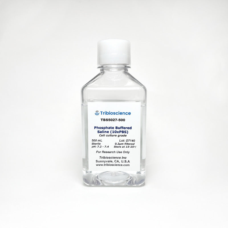 10x Phosphate Buffered Saline (PBS), Sterile TBS5027-500 - Common Reagents - TriBioScience