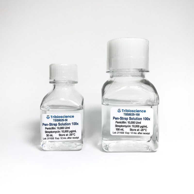 Penicillin-Streptomycin/ Pen-strep, 100X Solution. Pen 10K Unit/mL, Strep: 10mg/mL TBS8029-50 - Life Science - TriBioScience