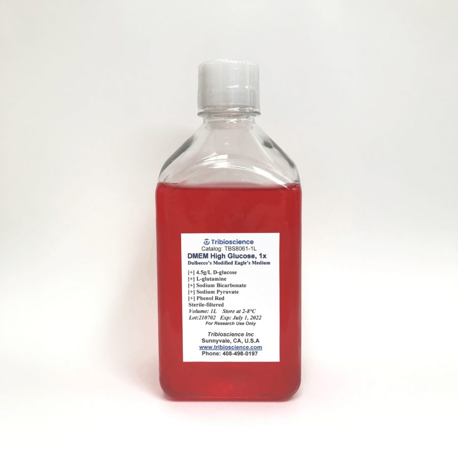 DMEM (Dulbecco’s Modification of Eagle’s Medium), high glucose TBS8061GF-500mL - Life Science - TriBioScience