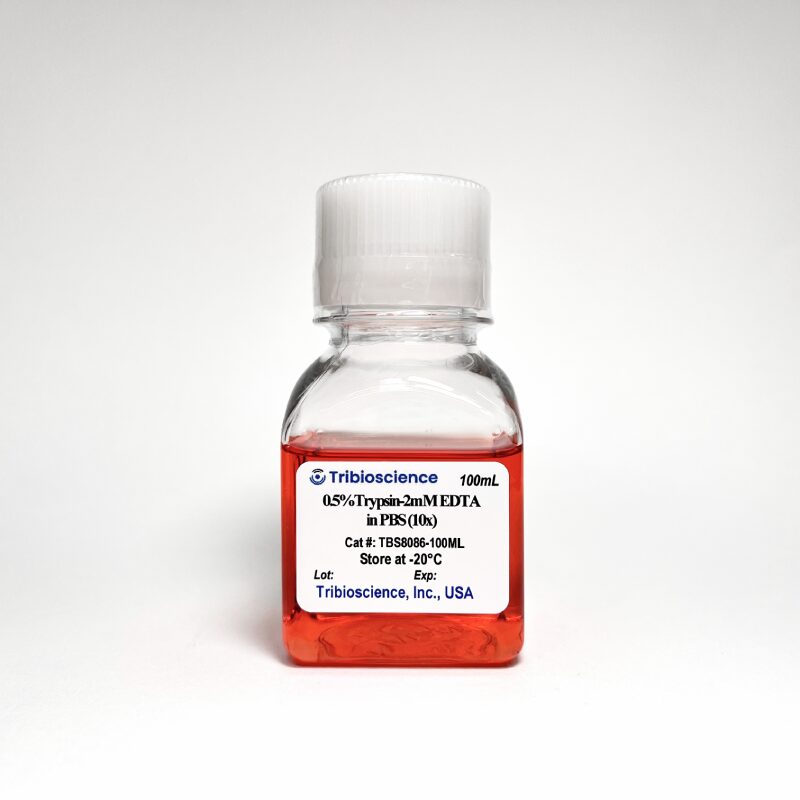 0.05% Trypsin-EDTA(1x), Phenol Red in PBS, pH 7.2-8.0 TBS8085-100ML - Life Science - TriBioScience