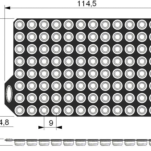 Pierceable TPE Capclusters for capping 96 individual tubes with Internal Thread (Large pack) - Sample Storage Caps - Micronic