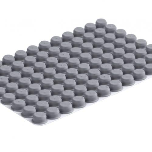 Pierceable TPE Capmats for capping 96 tubes with Internal Thread (Large pack) - Sample Storage Caps - Micronic