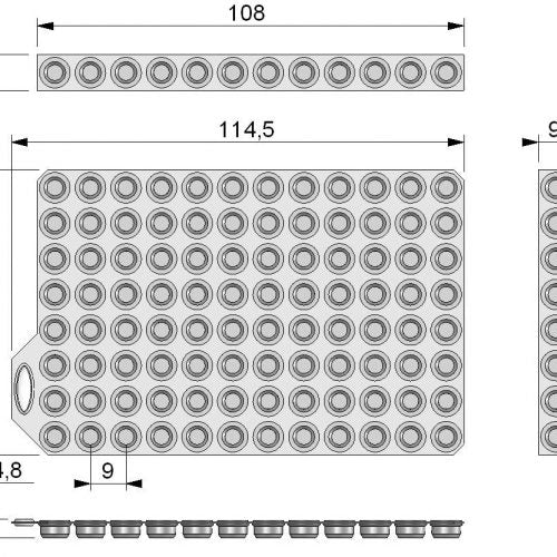 Pierceable TPE Capbands for capping tubes with Internal Thread (Large pack) - Sample Storage Caps - Micronic