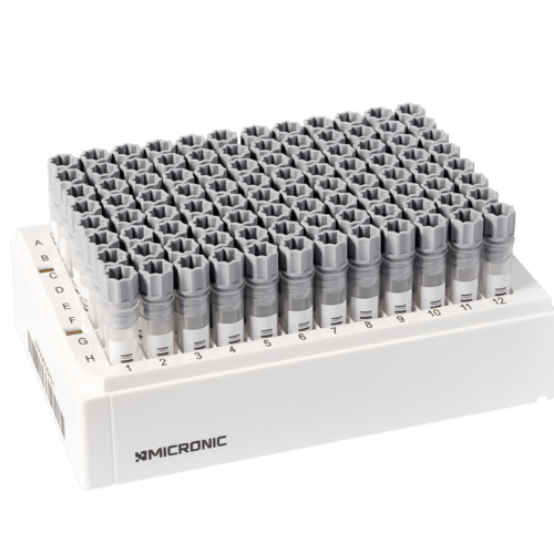 1.40ml Screw Cap Tubes with Internal Thread Hybrid V-bottom - Sample Storage Tubes - Micronic