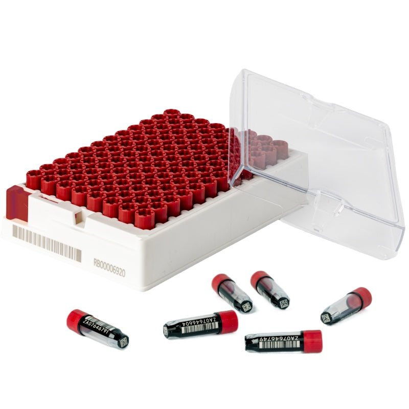 Tri-coded Tube, 0.5/1.0/2.0mL ST1-0050-1R-96 - Hoefer Inc.