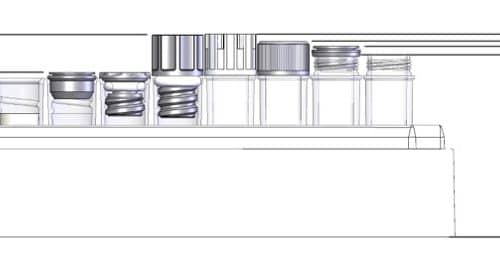 0.75ml Push Cap Tubes V-bottom - Sample Storage Tubes - Micronic