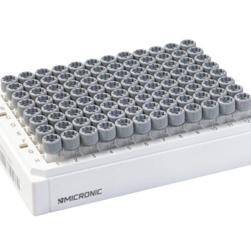 0.75ml X-Clear Screw Cap Tubes with External Thread V-bottom - Sample Storage Tubes - Micronic