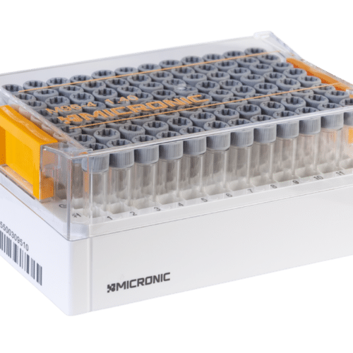 1.40ml X-Clear Screw Cap Tubes with External Thread V-bottom - Sample Storage Tubes - Micronic