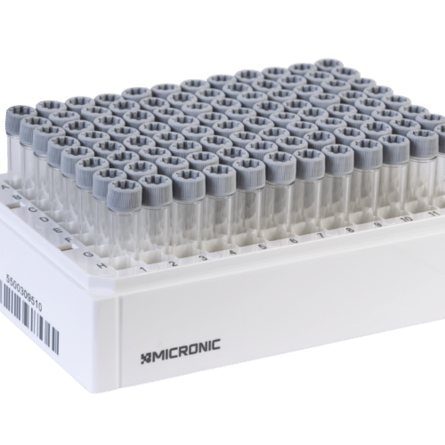 1.40ml X-Clear Screw Cap Tubes with External Thread V-bottom - Sample Storage Tubes - Micronic