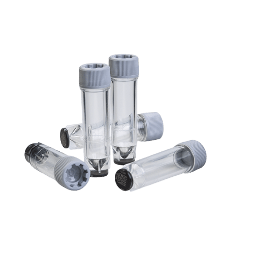 0.75ml X-Clear Screw Cap Tubes with External Thread V-bottom - Sample Storage Tubes - Micronic