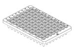 96 x 0.2 ml Plate – RP, UC, Semi Skirted ,96 well plate (0.2ml) B40501 - BIOplastics