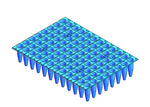 96 x 0.2 ml Plate, SFGC – RP,LF,SFGC,NON Sk,cutable,96 well plate,Fits Shell Frame Grids (0.2ml) B50501-1 - BIOplastics