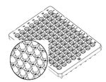 96 x 0.1 ml Plate, Firm Deck SS – LP,UC,FD, DR8, SEMI Sk, Firm Deck, patent design B50751FD2 - BIOplastics