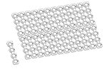 Optical Tear-off 4-cap strip mat B57461 - BIOplastics