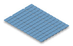Optical Tear-off 8-cap strip mat B57651 - BIOplastics