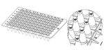 96 x 0.1 ml Plate, Firm Deck NS – LP,UC,FD, SR, NON Sk, Firm Deck, patent design B60101FD - BIOplastics