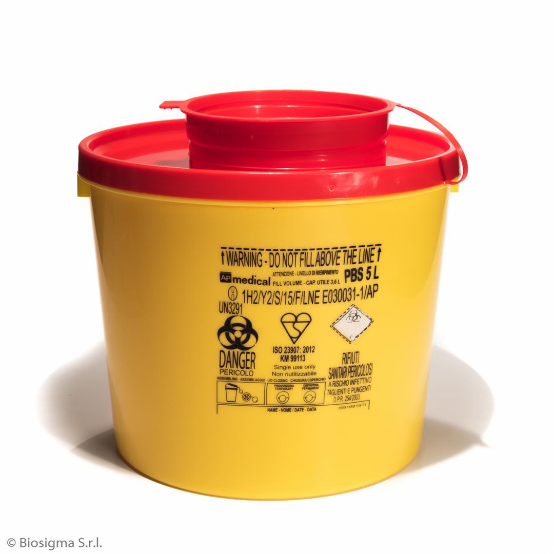 Biohazard Waste Containers, Conical PBS Line (BSC303)