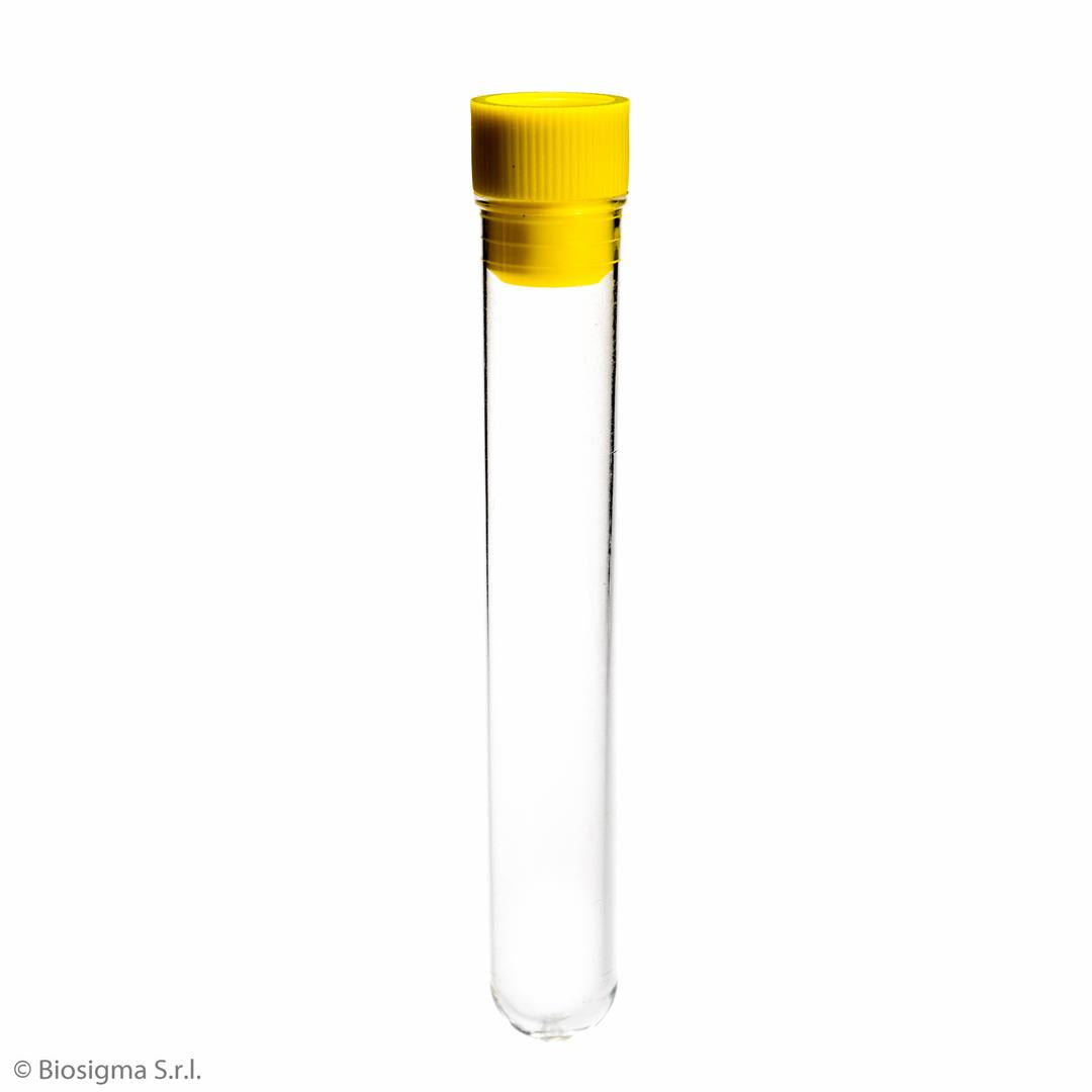 Sterile Test Tubes 16×100 mm, 10 mL with Pressure Cap, Polystyrene (BSM410)