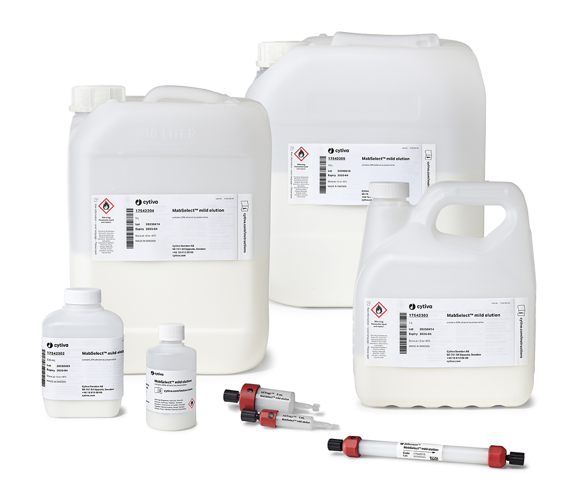 MabSelect™ mild elution protein A resin 17542303 - Chromatography products - Cytiva