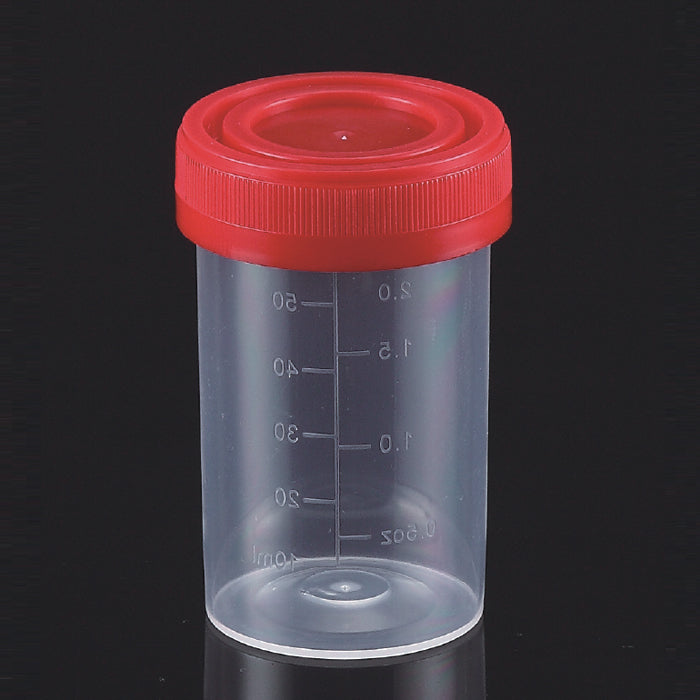 Specimen Container 60 mL with Red Security Seal (231401)