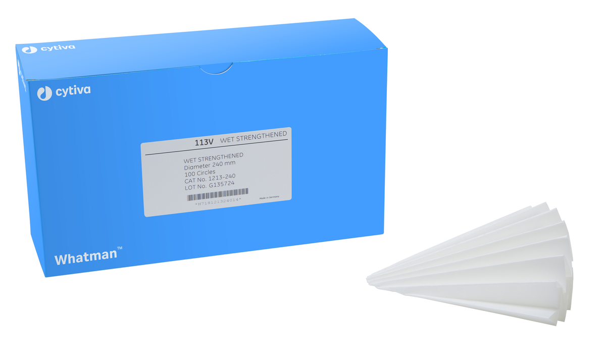 Whatman™ Qualitative Filter Papers, Fluted, Grade 113V 1213-125 - Lab filtration products - Cytiva