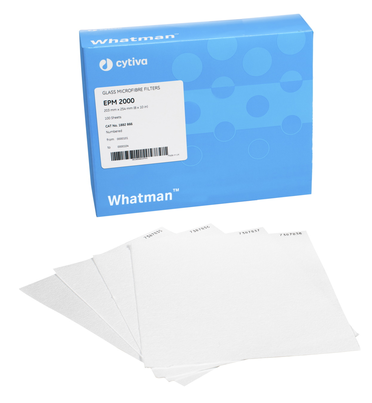 Whatman™ Grade EPM 2000 Air Sampling Filter 1882-047 - Lab filtration products - Cytiva