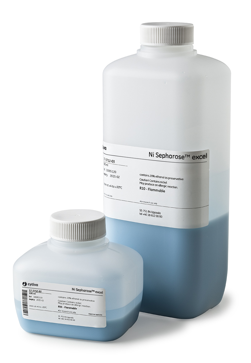 Ni Sepharose™ excel histidine-tagged protein purification resin 17371203 - Chromatography products - Cytiva