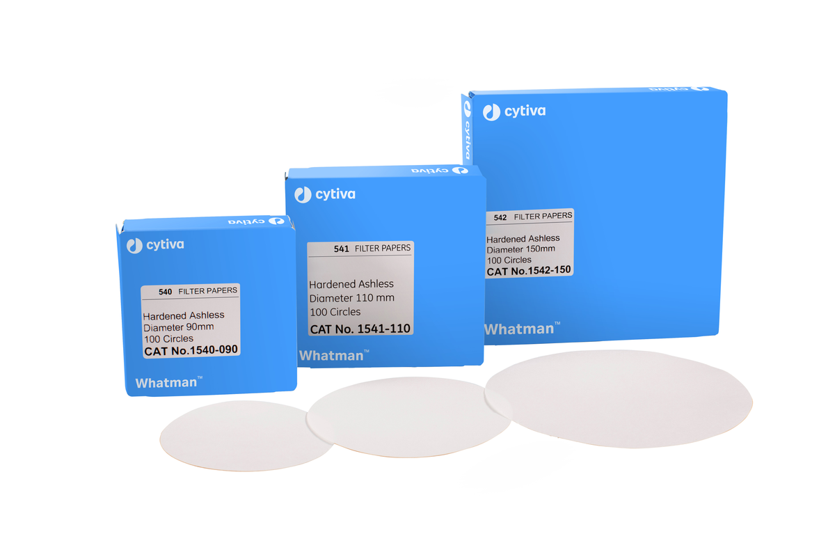 Whatman™ Quantitative Filter Papers, Hardened Ashless, Grade 542 1542-125 - Lab filtration products - Cytiva