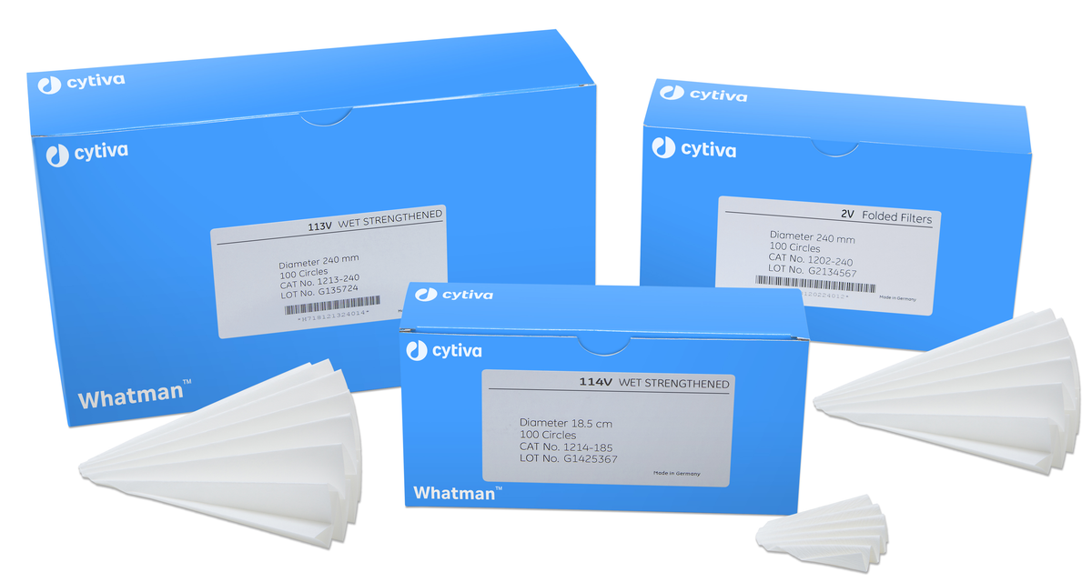 Whatman™ Qualitative Filter Papers, Fluted, Grade 114V 1214-125 - Lab filtration products - Cytiva
